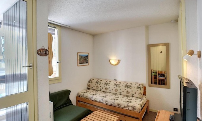Reberty Apartamento | Studio cosy 2 pers, 16m², ski aux pieds, balcon Est, commerces à proximité - FR-1-178-174