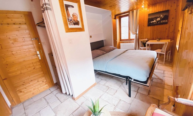 Evolene Apartamento | Studio cosy au centre du village