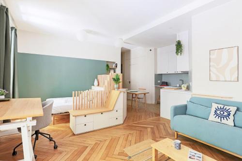 Marechal Lyautey - Vitton Apartamento | Studio cosy et pratique, proche métro, par de la tête d'or