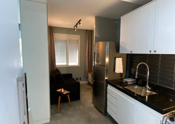 Embare Apartamento | Studio - Embaré - Santos, frente ao mar