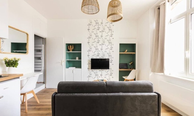 Saint-Brieuc Apartamento | Studio Escale Élégante - Proche Gare Saint-brieuc