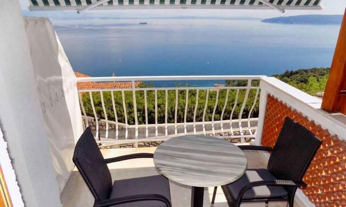 Mosenice Apartamento | Apartamento-estudio con terraza y vista al mar Moscenice, Opatija (AS-7689-a)