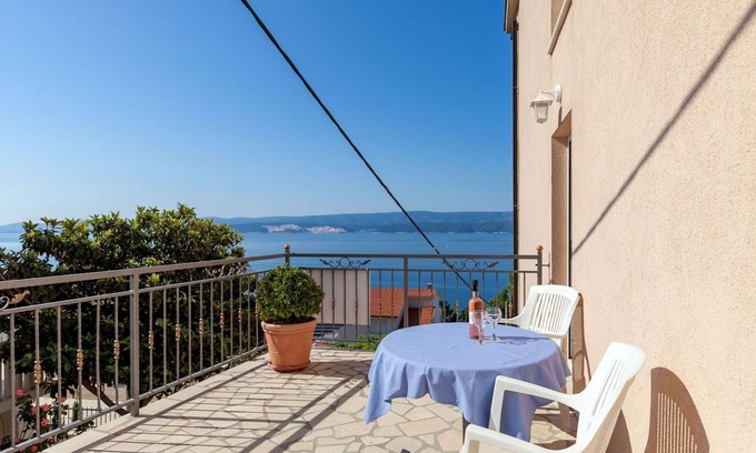 Stanici Apartamento | Apartamento-estudio con terraza y vista al mar Stanici, Omis (AS-17894-b)