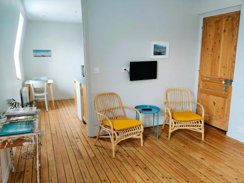Cayeux-sur-Mer Apartamento | Studio "Gris galet" au 2ème étage, à 200M de la plage