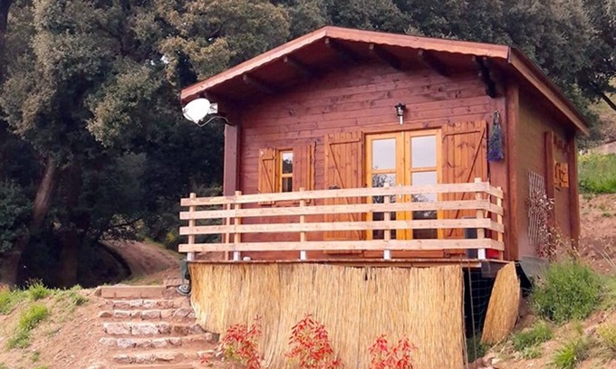 Serra-di-Scopamene Chalet De Esquí | Estudio en chalet de madera con altillo.