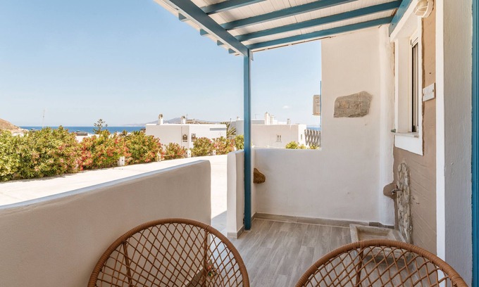 Agios Ioannis Apartamento | Estudio 'Kalloní' con vistas al mar, Wi-Fi y aire acondicionado