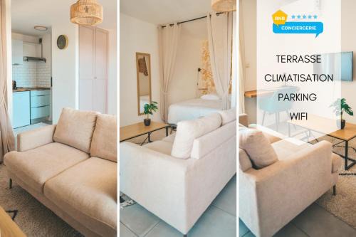 Sainte-Clotilde Centre Apartamento | Studio Le Cosy Consulat - 2 voyageurs
