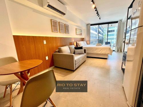 Leblon Apartamento | Studio Leblon - Moderno com piscina e academia.