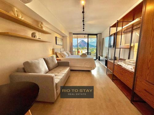 Leblon Apartamento | Studio Leblon - Vista Cristo, piscina e academia.
