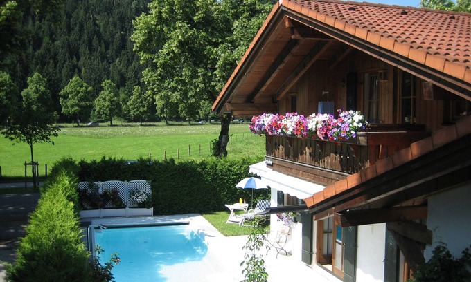 Schwangau Apartamento | Studio mit Wohn-schlafraum/dusche, WC im Ferienhaus Osterried