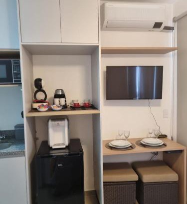 Santo Amaro Apartamento | Studio Movies - ao lado do Metrô Alto da Boa Vista - ABV105