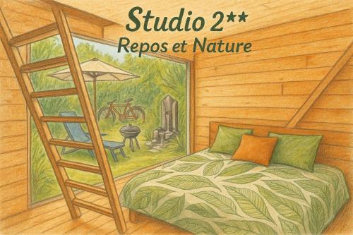 Saint-Paul-les-Dax Apartamento | Studio Nature et Beauregard 30m2 en duplex proche lac, cures thermales et commerces