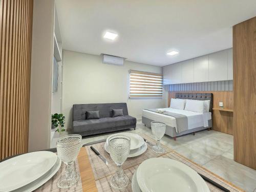 Foz do Iguacu City Centre Apartamento | Studio Novíssimo no Centro para 4 pessoas