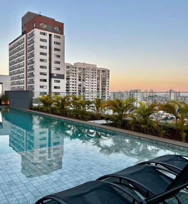 Sao Paulo Apartamento | Studio novo a 3 Min do Metrô com Piscina, Academia e Lazer Completo