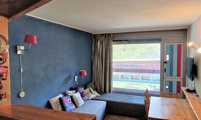 Arc-2000 Apartamento | Studio ski aux pieds pour 4 pers, centre station, proche commerces, bowling et patinoire - FR-1-411-483