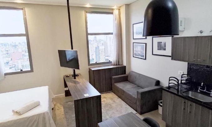 Reboucas Apartamento | Studio Top 7th Avenue - 7th034