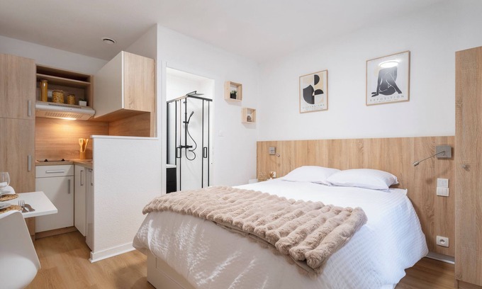 Marange-Silvange Apartamento | Studios de la forêt: a cocoon in the heart of Amnéville's tourist center