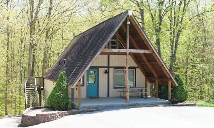 Bloomington Cabina | Stunning Aframe Cabin with Deck