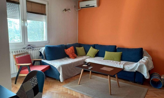 Skopje Region Apartamento | Stunning Color 1-bed Apartment in Skopje