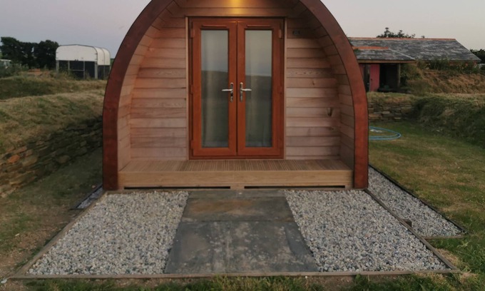 Port Isaac Cabina | Estándar-Premier 3-Cabaña-Baño en la habitacion-Vista al campo