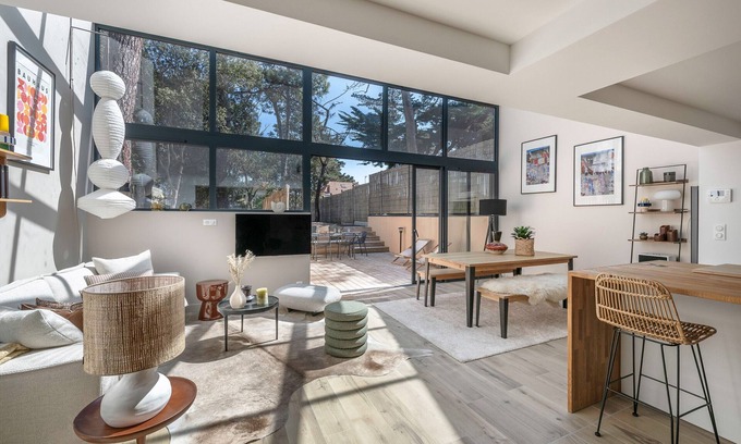 Pornichet Chalet De Esquí | Casa para 8 - 500m de la playa - Jardín