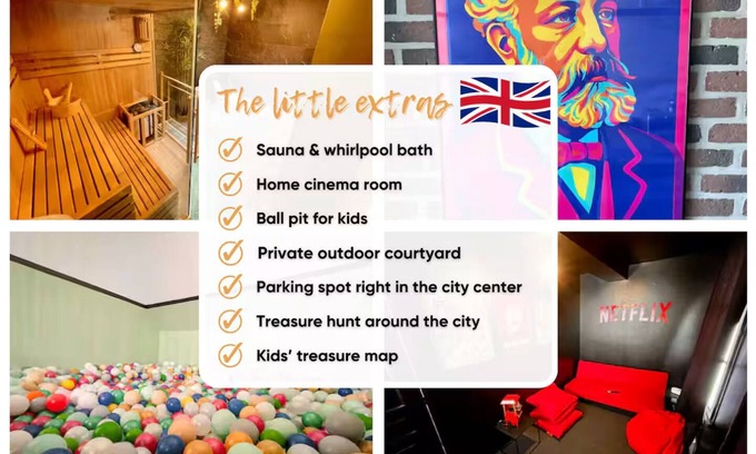 Saint-Leu Casa | Stunning house with jacuzzi, sauna, home cinema and bubble pool in Amiens.