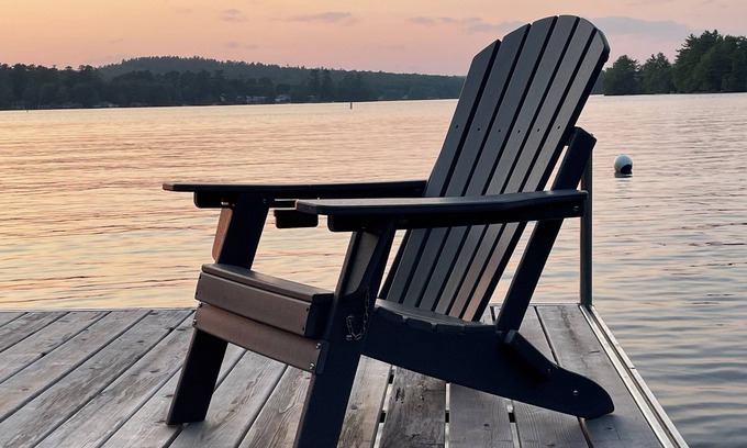Gray Casa | Stunning Lakefront Escape on Little Sebago - Private Dock, Kayaks, Sunset Views
