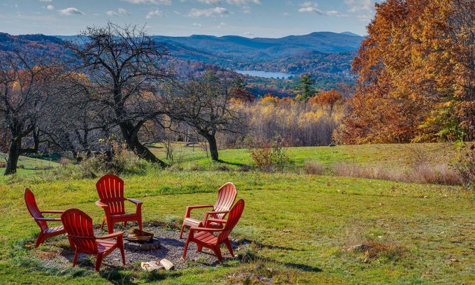 Bridgewater Casa | Stunning Newfound Lake Hideaway: Fireplace & Grill