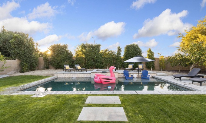 Bermuda Dunes Casa | Stunning Oasis w/ Resort Style Pool, Patio & Game Room