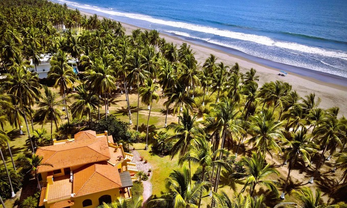 Zacualpan Casa | Stunning ocean front villa on a 9-mile protected turtle reserve beach