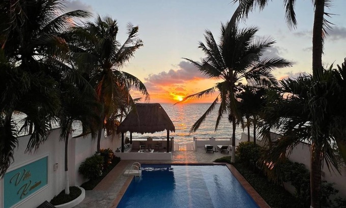 Puerto Morelos Casa | ***Stunning Oceanfront 5 BDRM Villa With Amazing Views Of The Caribbean Sea!***