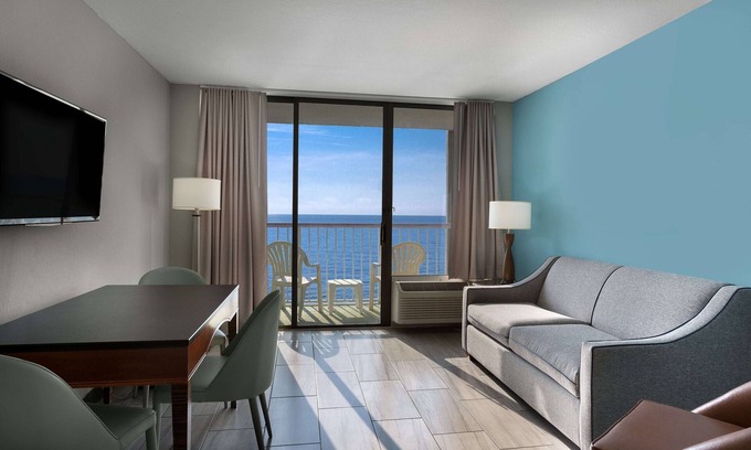 Myrtle Beach Complejo | Impresionante suite frente al mar con balcón + privilegios oficiales de alquiler en el lugar