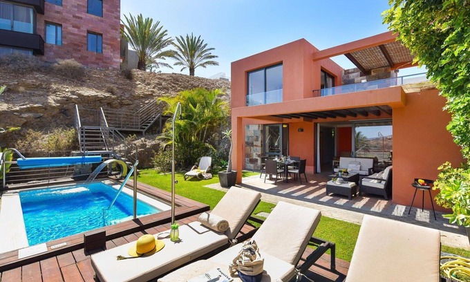 Salobre Villa | Maravillosa casa de vacaciones privada con piscina privada, A/C, WIFI, TV, patio, aparcamiento