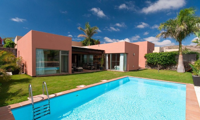 Salobre Villa | Casa de vacaciones privada con WIFI, A/C, piscina privada, TV, vista panorámica, aparcamiento