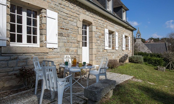 Port-Manech Casa | Preciosa casa de vacaciones privada para 7 personas con WIFI, TV, terraza y aparcamiento