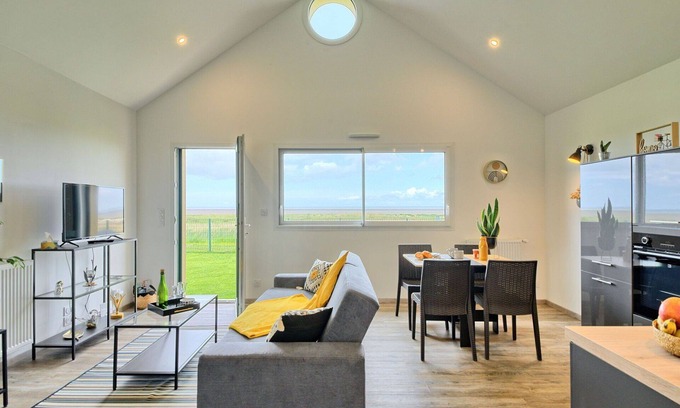 Cherrueix Casa | Estupenda casa de vacaciones para 3 personas con WIFI, TV, patio y aparcamiento