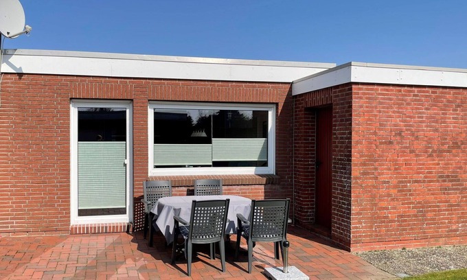 Norddeich Casa | Preciosa casa de vacaciones para 4 personas con WIFI, TV, terraza y aparcamiento