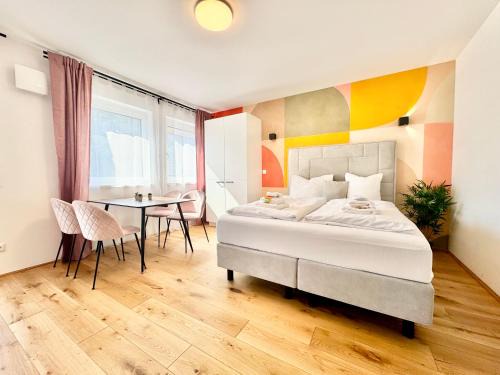 Liesing Apartamento | Stylische Wohnung mit Balkon