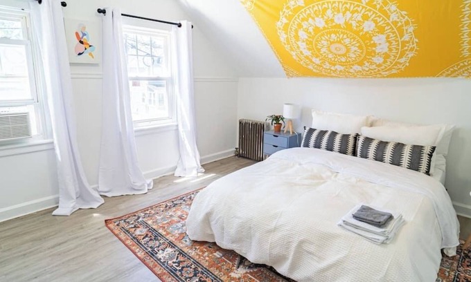 Orange Casa | Stylish 3 BR Home Near NYC Transit & Large Patio!