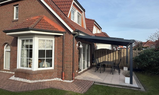 Westeraccumersiel Casa | Casa moderna con un gran jardín, conexión Wi-Fi