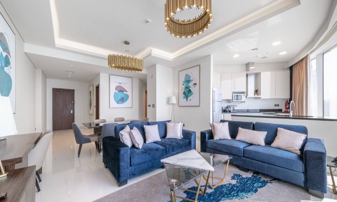 Al Sufouh 2 Apartamento | Stylish , Ocean and Palm View 2BR , Infinity Pool