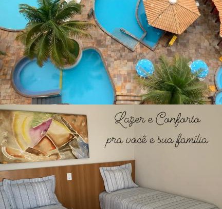 J Jeriquara Apartamento | Suíte 1015 - Thermas Place com Parque Aquático
