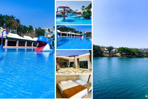 Capitolio Casa | Suíte com Vista para o Lago em Capitólio, acesso a piscina adulto e infantil, quadra de beach tênis e playgroud