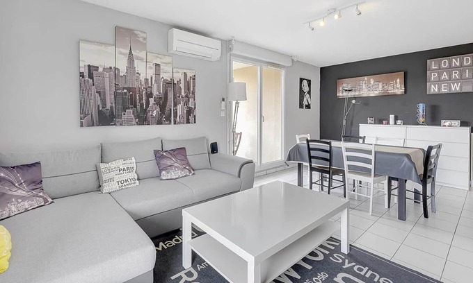 Saint - Michel Apartamento | Sublime 64m² with 2 BALCONIES for 6 in Toulouse