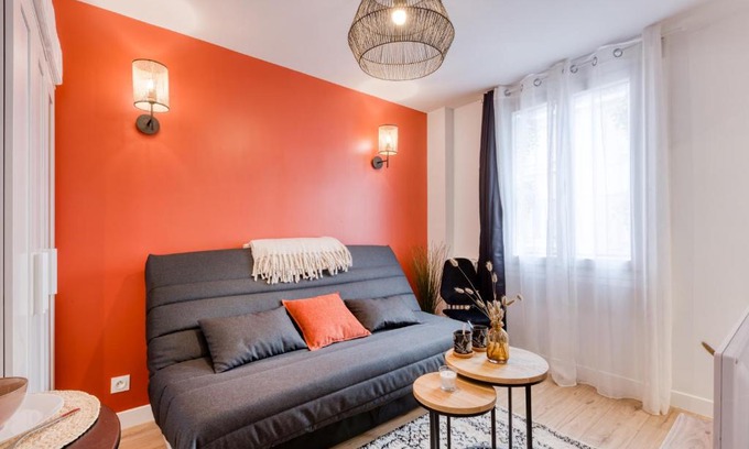 Les Hautes Noues Apartamento | Sublime studio centre-ville rénové 2 pers wifi