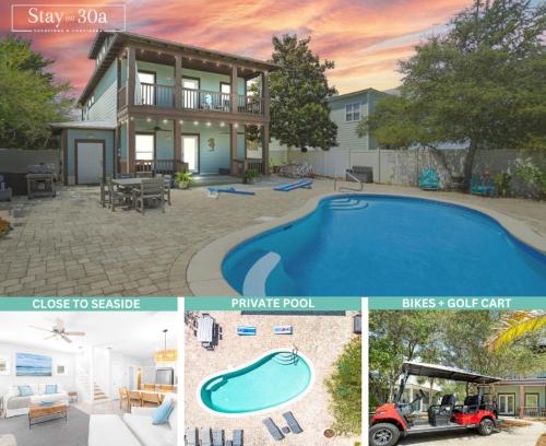 Village of Sugar Beach Casa | Sugar Hill Hang by Stay on 30A- Pool, Bikes, Golf Cart