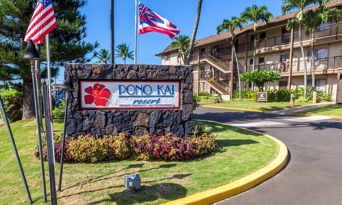 Kapaa Condominio | Suite in Building K at Pono Kai Resort on Kauai's Bike Path, Tennis View Condo
