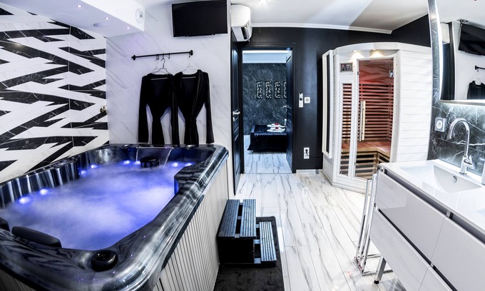 Remiremont Apartamento | Casa rural con spa y sauna privada - Palace Suite- Appart Hotel Glam'88 - Vosges