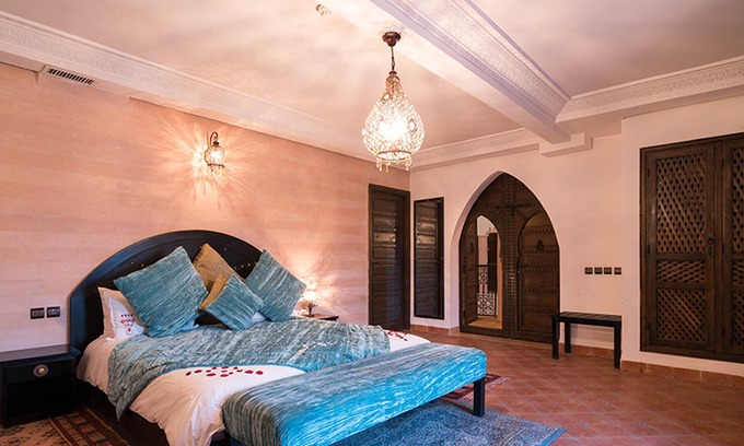 Ait Hamid Cama Y Desayuno | Suite "turquoise" Avec Terrasse Et Vue Piscine