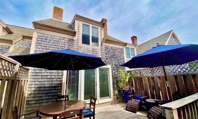 Harwich Port Cabaña | Summer gem located steps from Saquatucket Harbor + Nantucket sound.